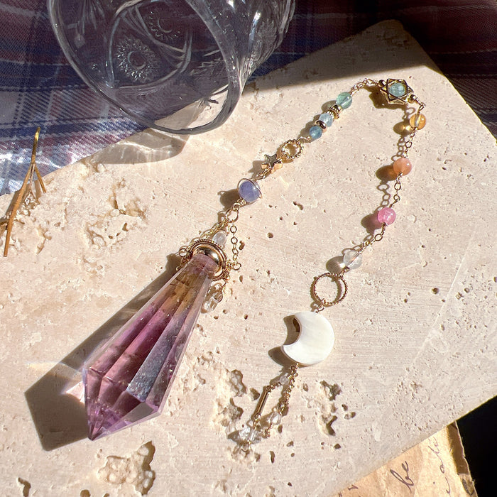 Ametrine Pendulum (with rainbows)