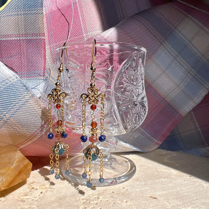 Earrings: 梨颊微涡