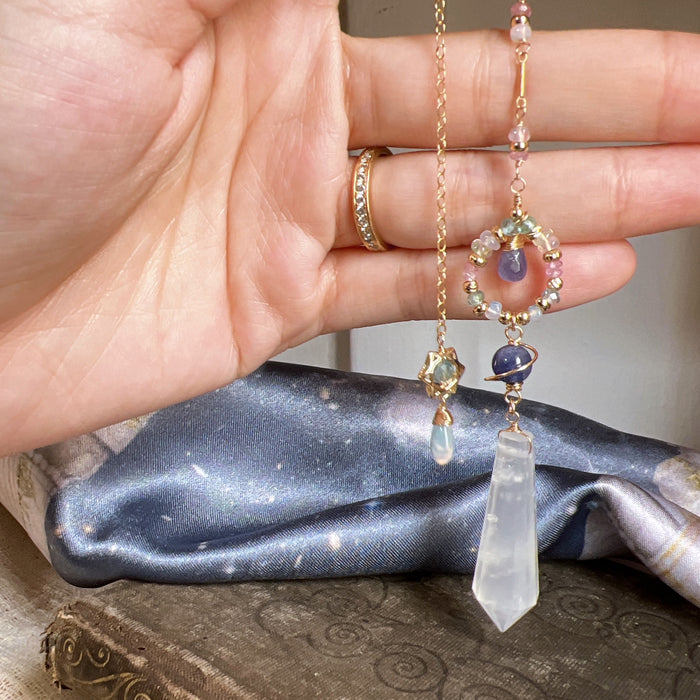 Moonstone Pendulum (with rainbows)