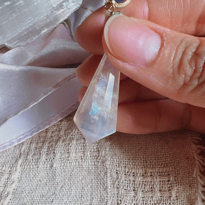 Moonstone Pendulum (with rainbows)