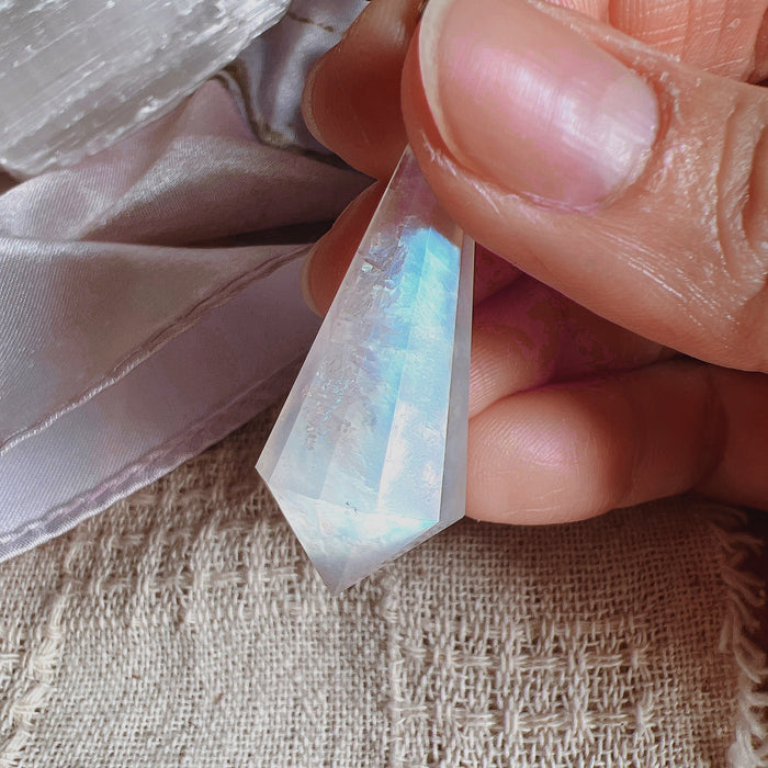 Moonstone Pendulum (with rainbows)