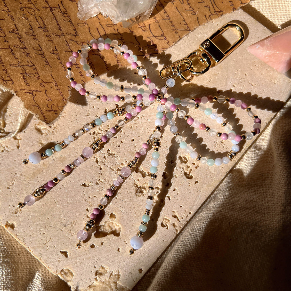 Calm Ribbon Bag Charm– M O O N A U R A