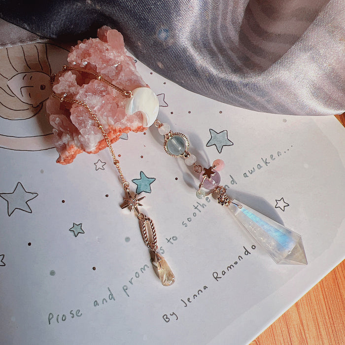 Moonstone Pendulum (with rainbows)