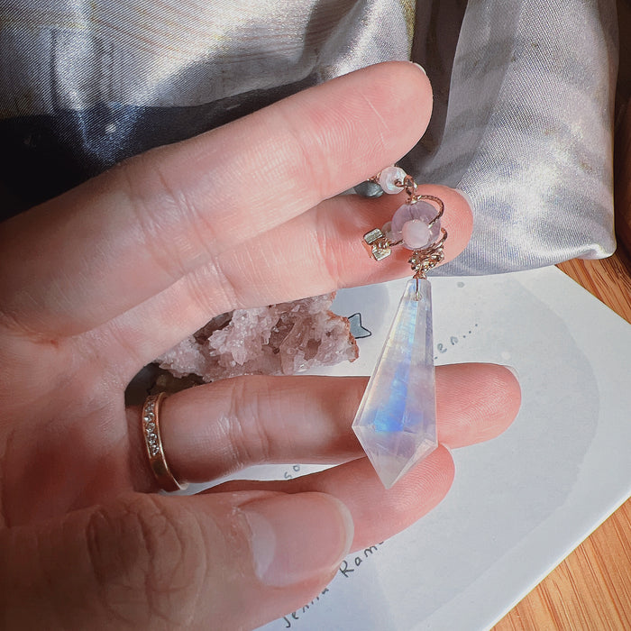 Moonstone Pendulum (with rainbows)