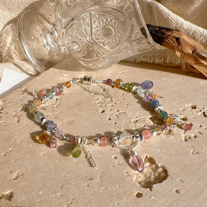 Bracelet: rainbow is a color (silver)