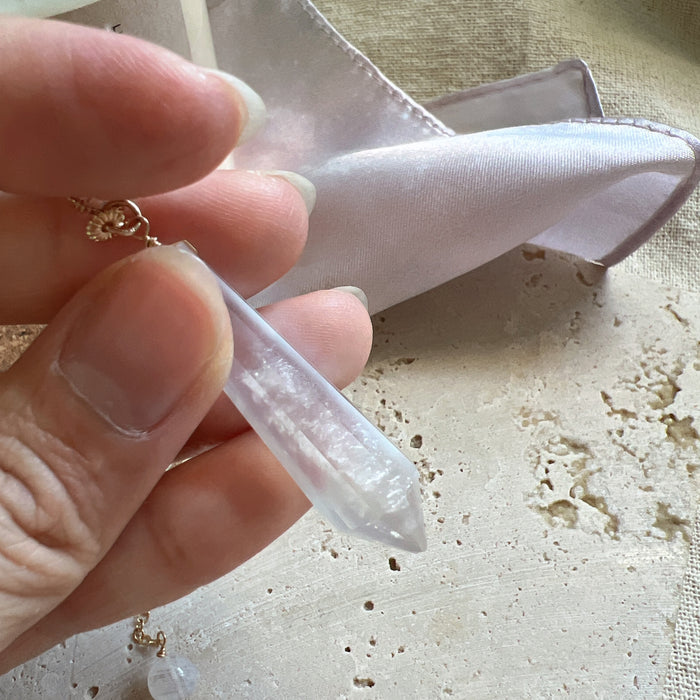 Moonstone Pendulum (with rainbows)