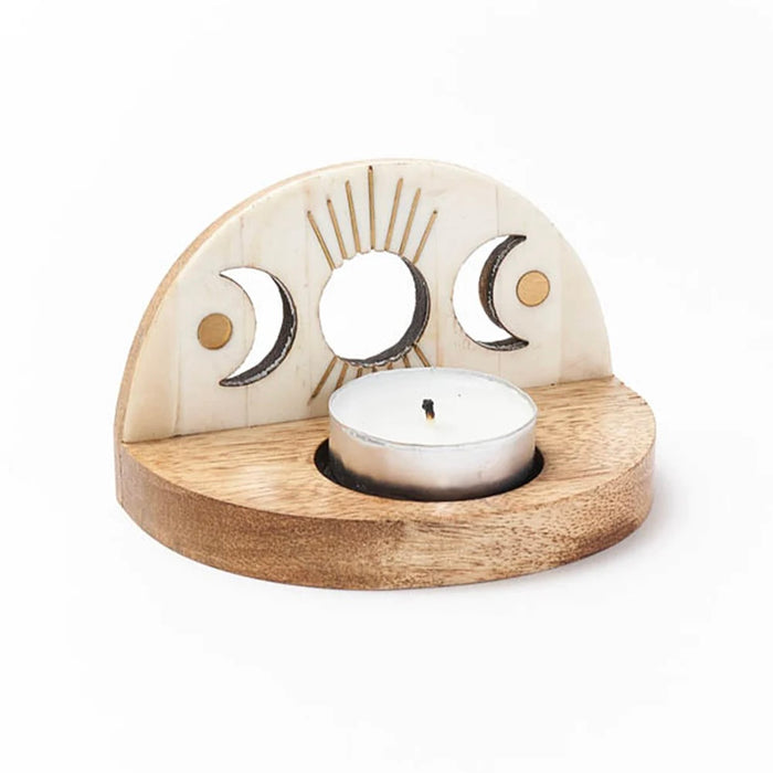 Moon Phase Tealight Candle Holder