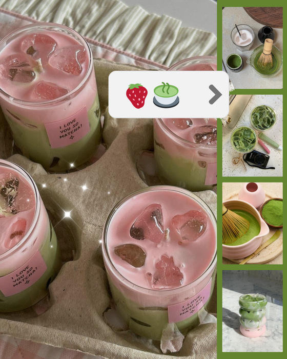 Bracelet: strawberry matcha
