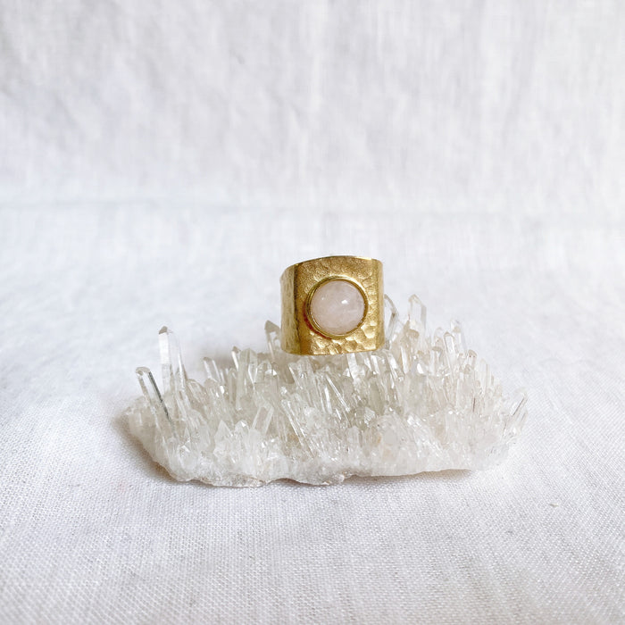 Stone Goddess Rose Quartz Ring